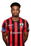 1 February 2020; Eric Abulu during a Longford Town Squad Portraits session at City Calling Stadium in Longford. Photo by Sam Barnes/Sportsfile