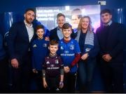 15 February 2020; Leinster players Jack Conan, James Tracy and Vakh Abdaladze with supporters in the blue room prior to the Guinness PRO14 Round 11 match between Leinster and Toyota Cheetahs at the RDS Arena in Dublin. Photo by Harry Murphy/Sportsfile