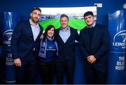 15 February 2020; Leinster players Jack Conan, James Tracy and Vakh Abdaladze with supporters in the blue room prior to the Guinness PRO14 Round 11 match between Leinster and Toyota Cheetahs at the RDS Arena in Dublin. Photo by Harry Murphy/Sportsfile