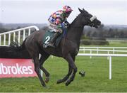 16 February 2020; Discordantly, with Robbie Power up, during the Ten Up Novice Steeplechase at Navan Racecourse in Navan, Meath. Photo by Harry Murphy/Sportsfile