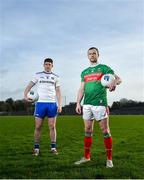 17 February 2020; Keith Higgins of Mayo, right, and Darren Hughes of Monaghan during a Media Event in advance of the Allianz Football League Division 1 Round 4 match between Monaghan and Mayo on Sunday at St. Tiernach's Park in Clones, Co Monaghan. Photo by David Fitzgerald/Sportsfile