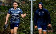 17 February 2020; Jack Conan, left, and James Lowe during Leinster Rugby squad training at UCD in Dublin. Photo by Ramsey Cardy/Sportsfile