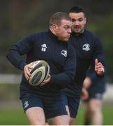 17 February 2020; Seán Cronin, left, and Cian Kelleher during Leinster Rugby squad training at UCD in Dublin. Photo by Ramsey Cardy/Sportsfile