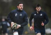 17 February 2020; Josh Murphy, left, and Harry Byrne during Leinster Rugby squad training at UCD in Dublin. Photo by Ramsey Cardy/Sportsfile