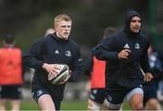 17 February 2020; Tommy O'Brien, left, and James Lowe during Leinster Rugby squad training at UCD in Dublin. Photo by Ramsey Cardy/Sportsfile