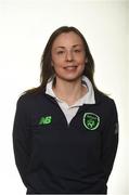 28 February 2018; Physio Angela Kenneally during a Republic of Ireland women's portrait session at Fota Island in Cork. Photo by David Fitzgerald/Sportsfile