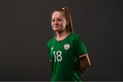 28 February 2018; Izzy Atkinson during a Republic of Ireland women's portrait session at Fota Island in Cork. Photo by Stephen McCarthy/Sportsfile