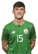 12 April 2018; Colm Whelan during a Republic of Ireland U18 Schools squad portraits session at Home Farm FC in Whitehall, Dublin. Photo by David Fitzgerald/Sportsfile