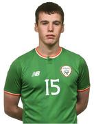 12 April 2018; James Carroll during a Republic of Ireland U18 Schools squad portraits session at Home Farm FC in Whitehall, Dublin. Photo by David Fitzgerald/Sportsfile