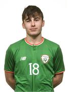 12 April 2018; Ronan Manning during a Republic of Ireland U18 Schools squad portraits session at Home Farm FC in Whitehall, Dublin. Photo by David Fitzgerald/Sportsfile