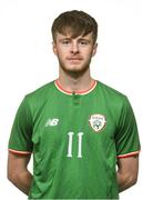12 April 2018; Jack Ryan during a Republic of Ireland U18 Schools squad portraits session at Home Farm FC in Whitehall, Dublin. Photo by David Fitzgerald/Sportsfile