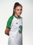 29 August 2018; Jessica Ziu during a Republic of Ireland Women's portrait session at Castleknock Hotel in Dublin. Photo by David Fitzgerald/Sportsfile