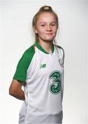 29 August 2018; Isabeal Atkinson during a Republic of Ireland Women's portrait session at Castleknock Hotel in Dublin. Photo by David Fitzgerald/Sportsfile