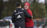 18 February 2020; John Hodnett, right, and Diarmuid Barron during Munster Rugby squad training at the University of Limerick in Limerick. Photo by David Fitzgerald/Sportsfile