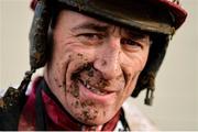 18 February 2020; Jockey Davy Russell after riding Out Sam in the BoyleSports Grand National Trial Handicap Steeplechase at Punchestown Racecourse in Kildare. Photo by Harry Murphy/Sportsfile