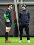 19 February 2020; Former Ireland captain Paul O'Connell in conversation with James Ryan, left, during Ireland Rugby squad training at IRFU High Performance Centre at the Sport Ireland Campus in Dublin. Photo by Brendan Moran/Sportsfile