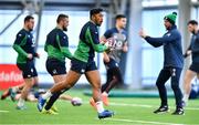 19 February 2020; Bundee Aki during Ireland Rugby squad training at IRFU High Performance Centre at the Sport Ireland Campus in Dublin. Photo by Brendan Moran/Sportsfile