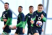 19 February 2020; Jordan Larmour during Ireland Rugby squad training at IRFU High Performance Centre at the Sport Ireland Campus in Dublin. Photo by Brendan Moran/Sportsfile