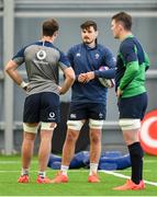 19 February 2020; Max Deegan, centre, and Caelan Doris, left, during Ireland Rugby squad training at IRFU High Performance Centre at the Sport Ireland Campus in Dublin. Photo by Brendan Moran/Sportsfile