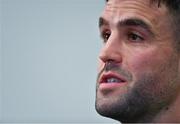 19 February 2020; Conor Murray during an Ireland Rugby press conference in the Sport Ireland National Indoor Arena at the Sport Ireland Campus in Dublin. Photo by Brendan Moran/Sportsfile