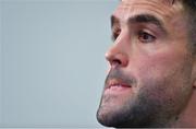 19 February 2020; Conor Murray during an Ireland Rugby press conference in the Sport Ireland National Indoor Arena at the Sport Ireland Campus in Dublin. Photo by Brendan Moran/Sportsfile