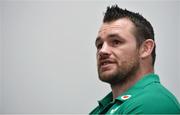 19 February 2020; Cian Healy during an Ireland Rugby press conference in the Sport Ireland National Indoor Arena at the Sport Ireland Campus in Dublin. Photo by Brendan Moran/Sportsfile