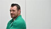 19 February 2020; Cian Healy during an Ireland Rugby press conference in the Sport Ireland National Indoor Arena at the Sport Ireland Campus in Dublin. Photo by Brendan Moran/Sportsfile
