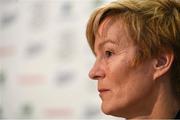 19 February 2020; Republic of Ireland manager Vera Pauw during a Republic of Ireland Women's squad announcement at FAI Headquarters in Abbotstown, Dublin. Photo by Eóin Noonan/Sportsfile
