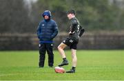 19 February 2020; Eoin Burke of Midlands Area during the Shane Horgan Cup Round 4 match between North East Area and Midlands Area at Ashbourne RFC in Ashbourne, Co Meath. Photo by Piaras Ó Mídheach/Sportsfile