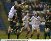 20 December 2003; James Topping, Ulster, in action against Craig Joiner, Edinburgh. Celtic Cup Final, Edinburgh Rugby v Ulster, Murrayfield, Edinburgh, Scotland. Picture credit; Matt Browne / SPORTSFILE *EDI*