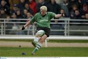 8 November 2003; Mark McHugh, Connacht. Celtic League Tournament, Connacht v Ulster, Sportsground, Galway. Picture credit; Matt Browne / SPORTSFILE *EDI*