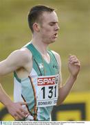 14 December 2003; Mark Christie, Ireland, in action during the Junior Men's event. European Cross Country Championships, Holyrood Park, Edinburgh, Scotland. Picture credit; Pat Murphy / SPORTSFILE *EDI*