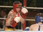 19 December 2003; Paul Hyland, Golden Cobra, in action against Thomas Lee, Oughterard. National Senior Championships 2004, Flyweight Final, Paul Hyland, (Golden Cobra) v Thomas Lee, (Oughterard), National Stadium, Dublin. Picture credit; Damien Eagers / SPORTSFILE *EDI*
