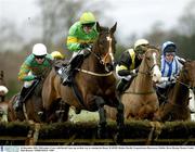 26 December 2003; McGruders Cross, with David Casey up, on their way to winning the Denny WAIFOS Maiden Hurdle, Leopardstown Racecourse, Dublin. Horse Racing. Picture Credit; Matt Browne / SPORTSFILE *EDI*