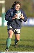 29 December 2003; Ireland's Shane Byrne in action during squad training. Irish Rugby squad training, Naas Rugby Club, Naas, Co. Kildare. Picture credit; David Maher / SPORTSFILE *EDI*