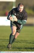 29 December 2003; Ireland's Frank Sheahan in action during squad training. Irish Rugby squad training, Naas Rugby Club, Naas, Co. Kildare. Picture credit; David Maher / SPORTSFILE *EDI*