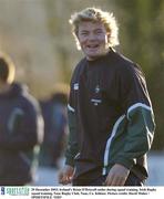 29 December 2003; Ireland's Brian O'Driscoll smiles during squad training. Irish Rugby squad training, Naas Rugby Club, Naas, Co. Kildare. Picture credit; David Maher / SPORTSFILE *EDI*