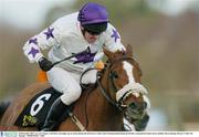 28 December 2003; Aye Aye Popeye, with Barry Geraghty up, in action during the the Powers Gold Label Championship Handicap Hurdle, Leopardstown Racecourse, Dublin. Horse Racing. Picture Credit; Pat Murphy / SPORTSFILE *EDI*