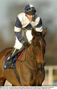 28 December 2003; Alexander Banquet, with David casey up, canters to the start for the Ericsson Steeplechase, Leopardstown Racecourse, Dublin. Horse Racing. Picture Credit; Pat Murphy / SPORTSFILE *EDI*