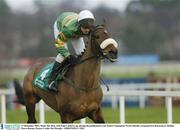 27 December 2003; Mark The Man, with Paul Carberry up, during the paddypower.com Future Champions Novice Hurdle, Leopardstown Racecourse, Dublin. Horse Racing. Picture Credit; Pat Murphy / SPORTSFILE *EDI*