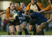 3 January 2004; William Wallace, Buccaneers, in action against Graham Ingles, St Mary's College. AIB All Ireland League 2003-2004, Division 1, St. Mary's College v Buccaneers, Templeville Road, Dublin. Picture credit; Pat Murphy / SPORTSFILE *EDI*