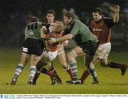 2 January 2004; Peter Stringer, Munster, in action against Eric Elwood and Michael Swift, Connacht. Celtic League, Connacht v Munster. Dubarry Park, Athlone.  Picture credit; David Maher / SPORTSFILE *EDI*