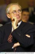 3 January 2004; Chief Executive of the Irish Sports Council John Treacy listens to speakers at the 'Olympic Experience Day' which starts the countdown to Ireland's Olympic Challenge. Red Cow Morans Hotel, Dublin. Picture credit; Pat Murphy / SPORTSFILE *EDI*