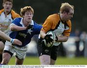 3 January 2004; William Wallace, Buccaneers, in action against John Kilbride, St. Mary's. AIB All Ireland League 2003-2004, Division 1, St. Mary's College v Buccaneers, Templeville Road, Dublin. Picture credit; Pat Murphy / SPORTSFILE *EDI*