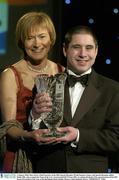 3 January 2004; Mary Davis, Chief Executive of the 2003 Special Olympics World Summer Games, and Special Olympics athlete Paddy Ellis, who accepted the Team of the Year Award on behalf of Team 2003, at a photocall ahead of the announcement of the 2003 Sports Personality of the Year at the Burlington Hotel, Dublin. Picture credit; Brendan Moran / SPORTSFILE *EDI*