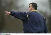 4 January 2004; Humphrey Kelleher, Dublin Hurling manager. Dublin Blue Star Hurlers v Dublin Hurlers, Naomh Mearnog, Portmarnock, Co. Dublin. Picture credit; David Maher / SPORTSFILE *EDI*