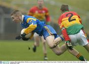 4 January 2004; Stephen Hurley, Wicklow, in action against Paul Cashin, Carlow. O'Byrne Cup, Carlow v Wicklow, Dr Cullen Park, Carlow. Picture credit; Brendan Moran / SPORTSFILE *EDI*