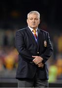 29 June 2013; British & Irish Lions head coach Warren Gatland. British & Irish Lions Tour 2013, 2nd Test, Australia v British & Irish Lions. Etihad Stadium, Docklands, Melbourne, Australia. Picture credit: Stephen McCarthy / SPORTSFILE