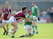 29 June 2013; Shane McCabe, Fermanagh, in action against Paul Sharry, Westmeath. GAA Football All-Ireland Senior Championship, Round 1, Westmeath v Fermanagh, Cusack Park, Mullingar, Co. Westmeath. Picture credit: Brian Lawless / SPORTSFILE