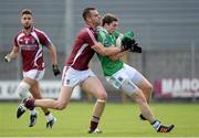 29 June 2013; Eoin Donnelly, Fermanagh, in action against David Duffy, Westmeath. GAA Football All-Ireland Senior Championship, Round 1, Westmeath v Fermanagh, Cusack Park, Mullingar, Co. Westmeath. Picture credit: Brian Lawless / SPORTSFILE